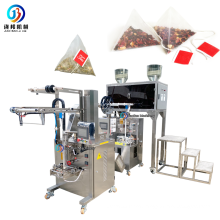 Fully Automatic Qualitative Filter Paper Inner and Outer Nylon Pouch  Triangle Small Tea Bag Packing Machine For 5g-10g